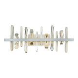 Solitude LED Vanity Light, shown in Vintage Platinum, by Hubbardton Forge