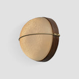 Sona Wall Sconce by Cerno - Walnut, Satin Distressed Brass
