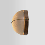 Sona Wall Sconce by Cerno - Walnut, Satin Distressed Brass, side view