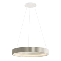 Souffle LED Ring Pendant by ET2 - 25 Inch, Chaulk White