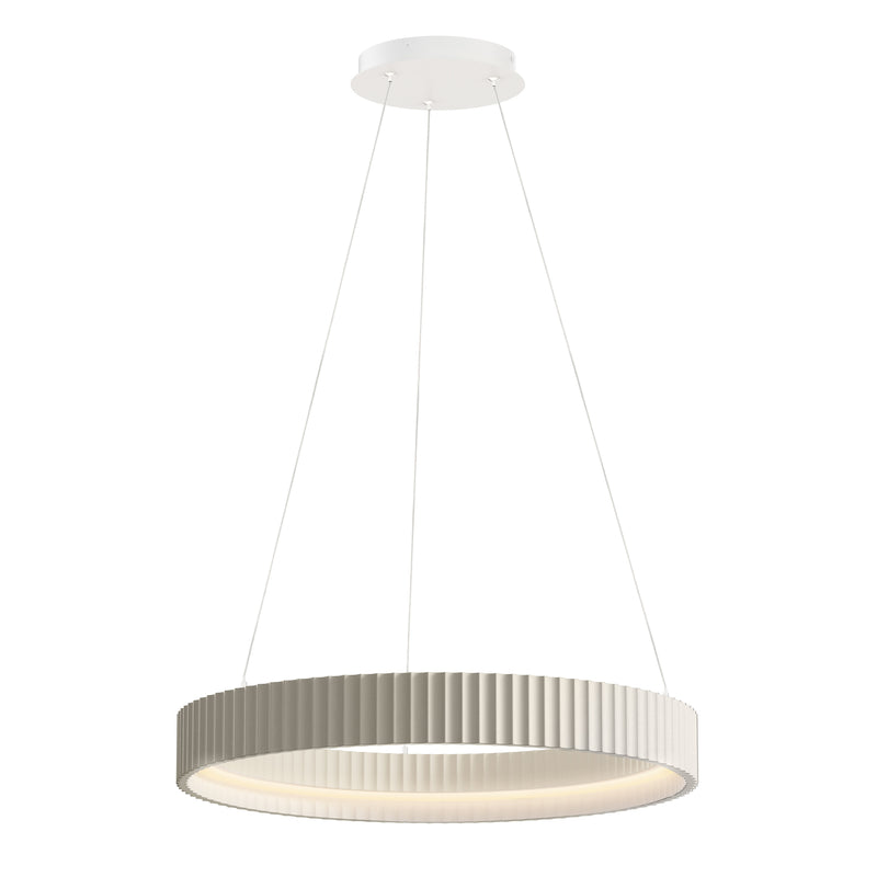 Souffle LED Ring Pendant by ET2 - 25 Inch, Chaulk White
