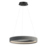 Souffle LED Ring Pendant by ET2 - 25 Inch, Gray