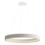 Souffle LED Ring Pendant by ET2 - 33 Inch, Chaulk White