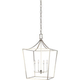 Southold Lantern Chandelier — 18", Polished Nickel