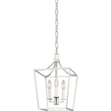 Southold Mini Lantern Chandelier — 10", Polished Nickel