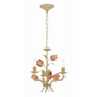 Southport Floral Chandelier 14'' Sage Rose Green