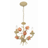 Southport Floral Chandelier 14'' Sage Rose Green