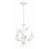 Southport Floral Chandelier 14'' Wet White White
