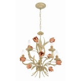 Southport Floral Chandelier 20'' Sage Rose Green