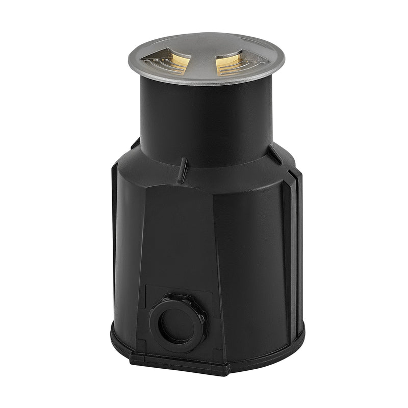 Sparta - Flare 12V LED Quad-Directional Well Light - Stainless Steel - by Hinkley