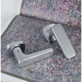Spider Door Knob in Satin Chrome lifestyle view by Colombo Design