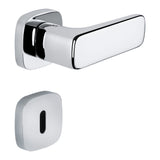 Spider Door Knob in Polished Chrome angled view by Colombo Design