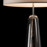 Spire Table Lamp detail in Sterling, Clear Steel, by Hubbardton Forge