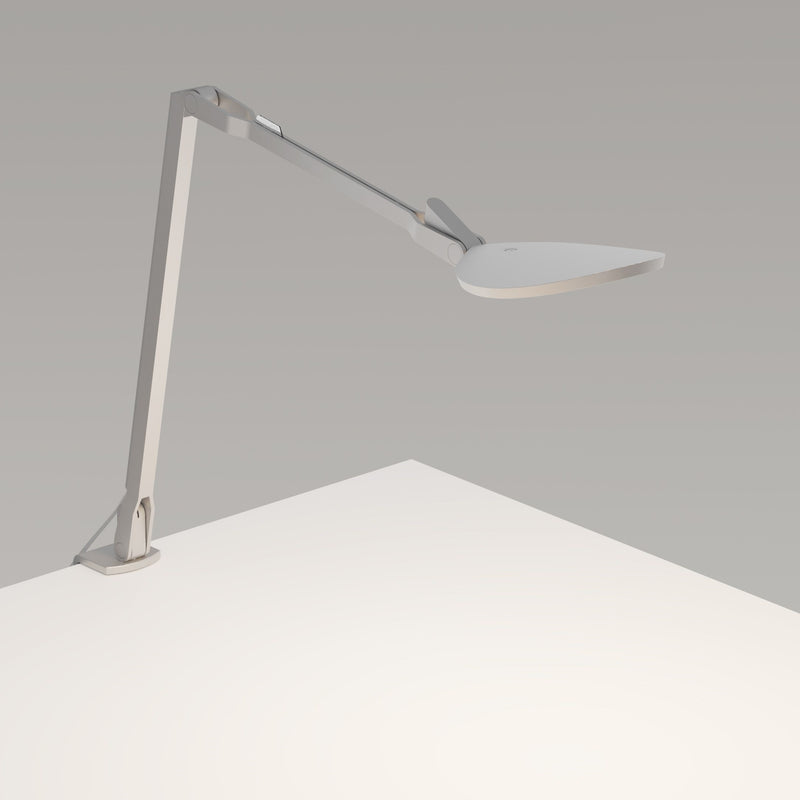 Splitty Reach Pro Gen 2 Desk Lamp By Koncept, Finish: Silver, Mount Option: Clap