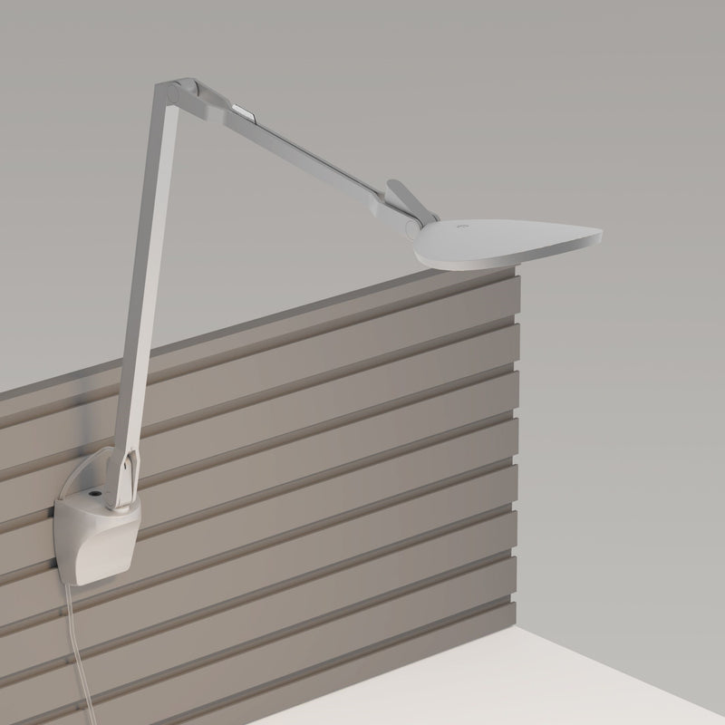 Splitty Reach Pro Gen 2 Desk Lamp By Koncept, Finish: Silver, Mount Option: Slatwall
