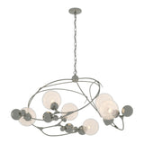 Sprig Circular Chandelier - Sterling-Hubbardton Forge Opaline
