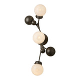 Sprig Wall Sconce, shown in Dark Smoke, Opaline Glass, by Hubbardton Forge