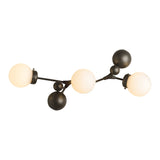 Sprig Wall Sconce, shown in Dark Smoke, Opal Glass, by Hubbardton Forge