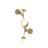 Sprig Wall Sconce in Modern Brass, Opal Glass by Hubbardton Forge