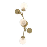 Sprig Wall Sconce in Modern Brass, Opaline Glass by Hubbardton Forge