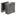Square Door Knob Large in Matte Graphite by Colombo Design