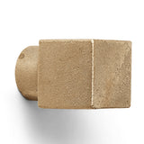 Square Hook Small Casted Brass By Ferm Living - Side View