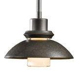 Staccato Mini Pendant Small, shown in Dark Smoke, by Hubbardton Forge
