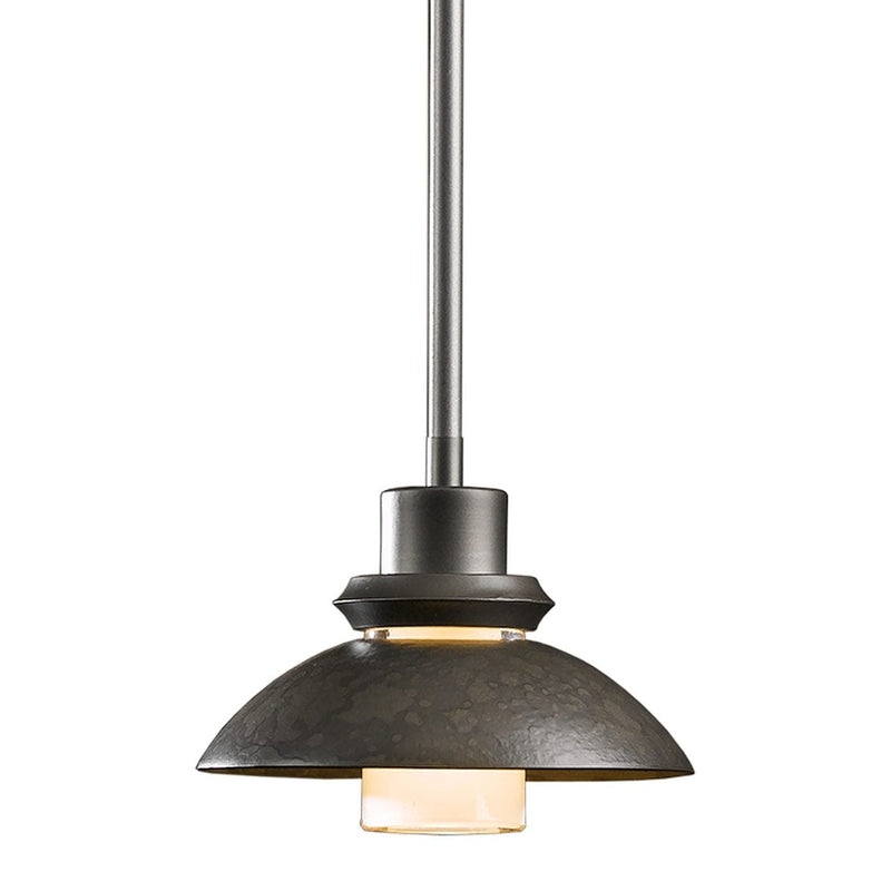 Staccato Mini Pendant Small, shown in Dark Smoke, by Hubbardton Forge