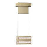 Stacks LED Wall Sconce, shown in Modern Brass, by Hubbardton Forge