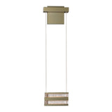 Stacks LED Wall Sconce, shown in Modern Brass, by Hubbardton Forge