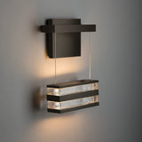 Stacks LED Wall Sconce detail in Dark Smoke, by Hubbardton Forge