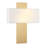 Stafford Wall Sconce 14 Inch Aged Gold Brass