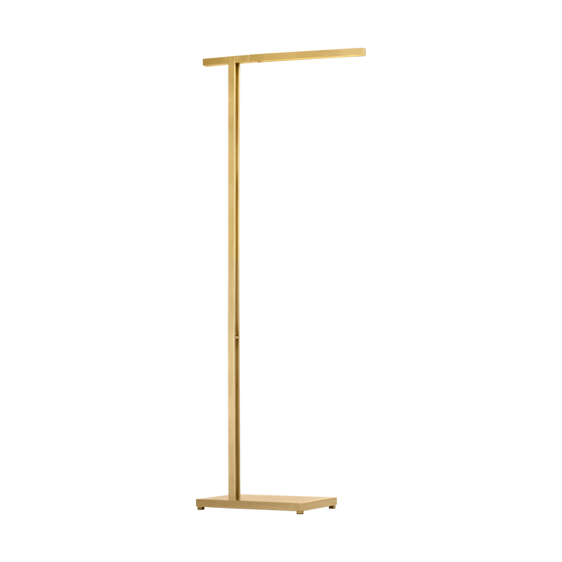Stagger Floor Lamp Natrual Brass Medium By Visual Comfort Modern Side View