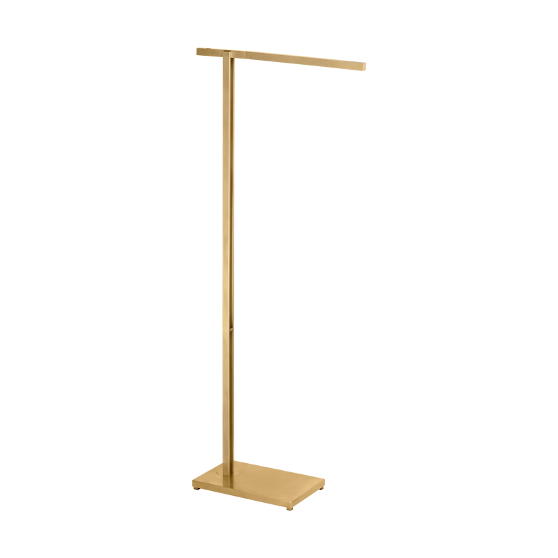 Stagger Floor Lamp Natrual Brass Small By Visual Comfort Modern Side View
