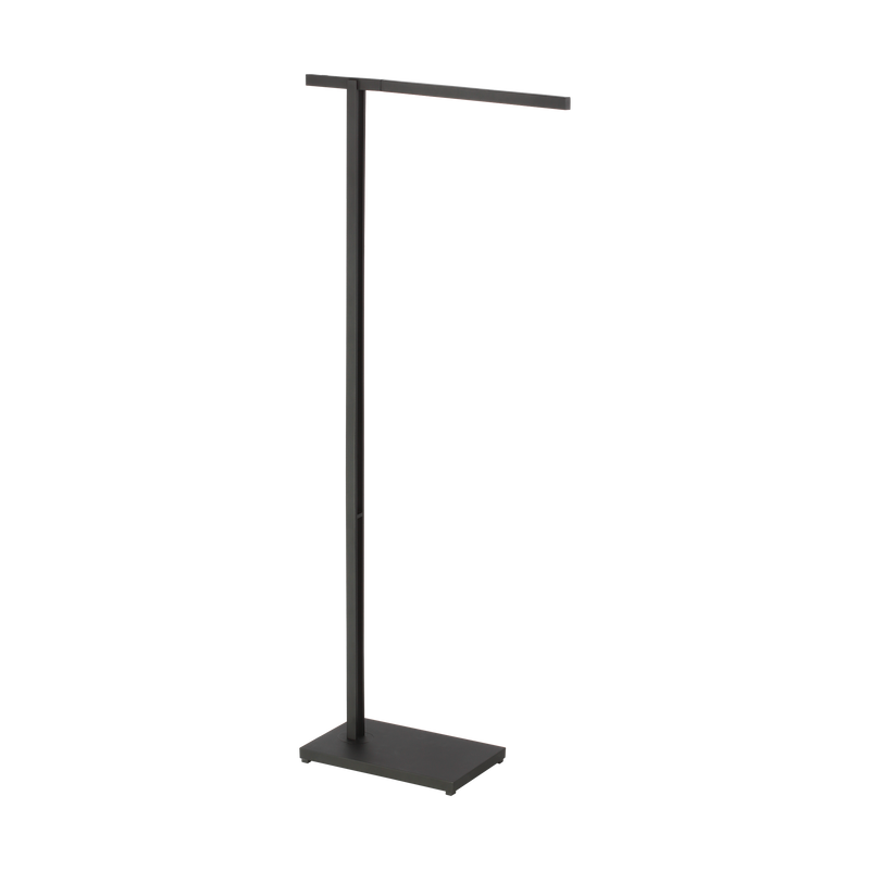 Stagger Floor Lamp Nightshade Black Medium By Visual Comfort Modern Side View