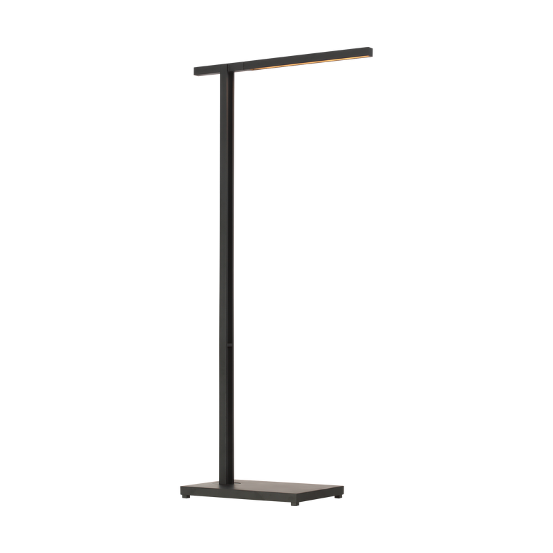 Stagger Floor Lamp Nightshade Black Small By Visual Comfort Modern Side View
