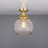 Stanley Globe Ceiling Light - Polished Brass
