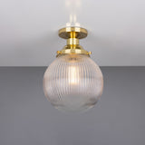 Stanley Globe Ceiling Light - Polished Brass