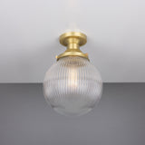 Stanley Globe Ceiling Light - Satin Brass