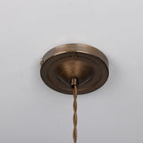 Stanley Holophane Pendant - Antique Brass