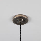 Stanley Holophane Pendant - Antique Silver