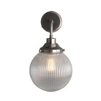 Stanley Holophane Wall Light - Antique Silver