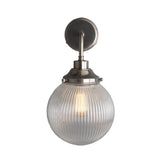 Stanley Holophane Wall Light - Antique Silver