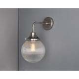 Stanley Holophane Wall Light - Antique Silver
