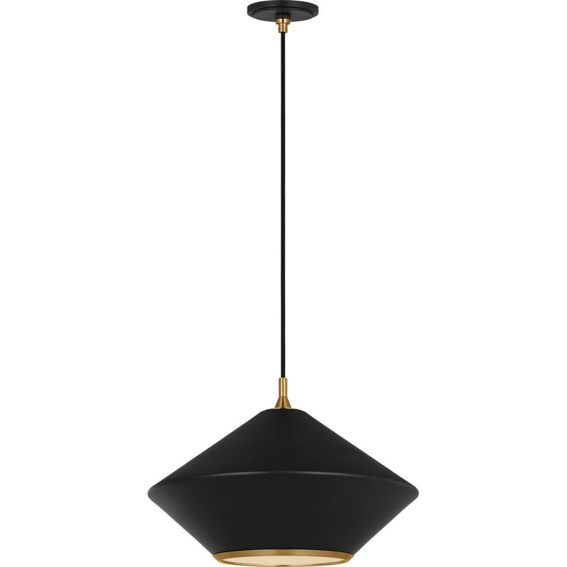 Stanza Pendant — 19", Midnight Black, Midnight Black