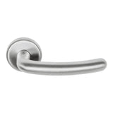 Star Door Lever in Satin Chrome by Colombo Design