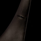 Stasis Floor Lamp detail in Ink, Natural Anna Shade, by Hubbardton Forge