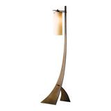 Stasis Glass Floor Lamp, shown in Dark Smoke, by Hubbardton Forge