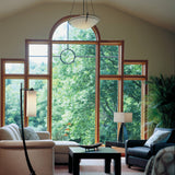 Stasis Glass Floor Lamp lifestyle view by Hubbardton Forge