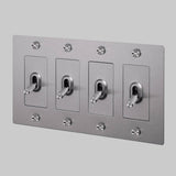 Steel without Logo 4G Toggle Switch-Cross by Buster and Punch